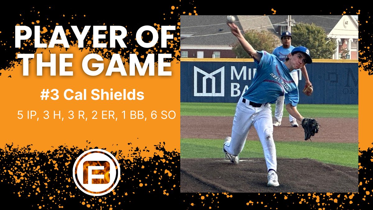 BigFireBaseball's tweet photo. 🔥 2024 Big Fire Fall League Championship 🔥

Final:

Next Pitch 16U - 4
Aces Elite 2027 - 3

PoG: Cal Shields #3 2028 | Next Pitch 16U
5 IP, 3 H, 3 R, 2 ER, 1 BB, 6 SO

#bigfire https://t.co/JZYHNOdAAw