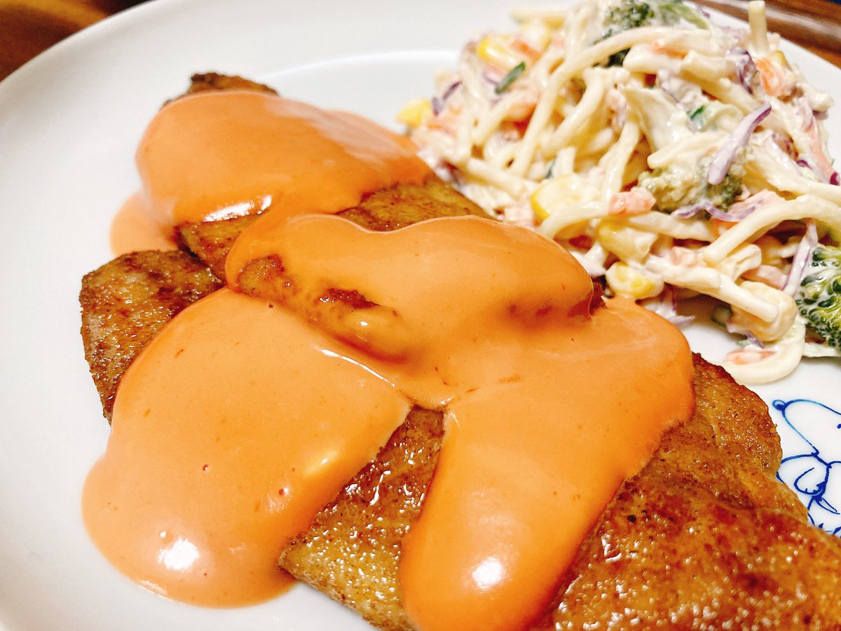 晩御飯食べるどー🤤
アジのムニエル作ったー🐟