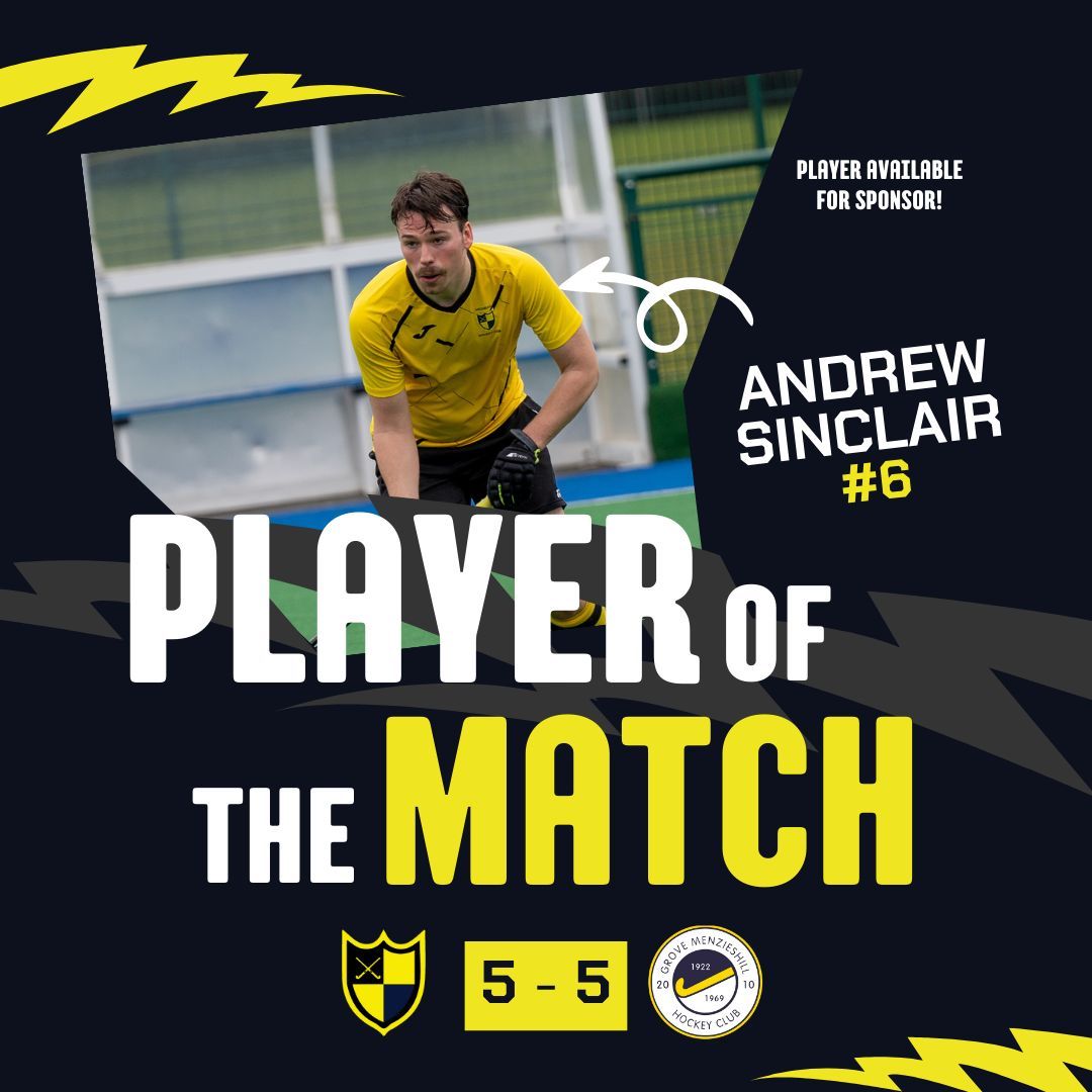 🟡⚫ POTM vs Grove Menziehill ⚫🟡 

Well done to Sincy for grabbing a goal and an assist away in Dundee yesterday.