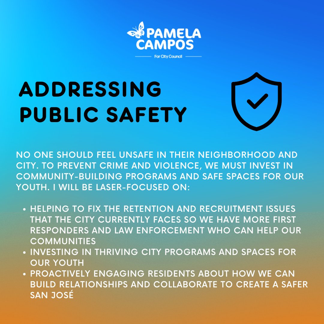 For over a year, our team has worked tirelessly to ensure I represent D2 on the San José City Council. Winning this election means securing a leader who has a plan and is ready to address our housing and public safety crises. 🏆 (Swipe to learn more about each)  #Pamela4SJ