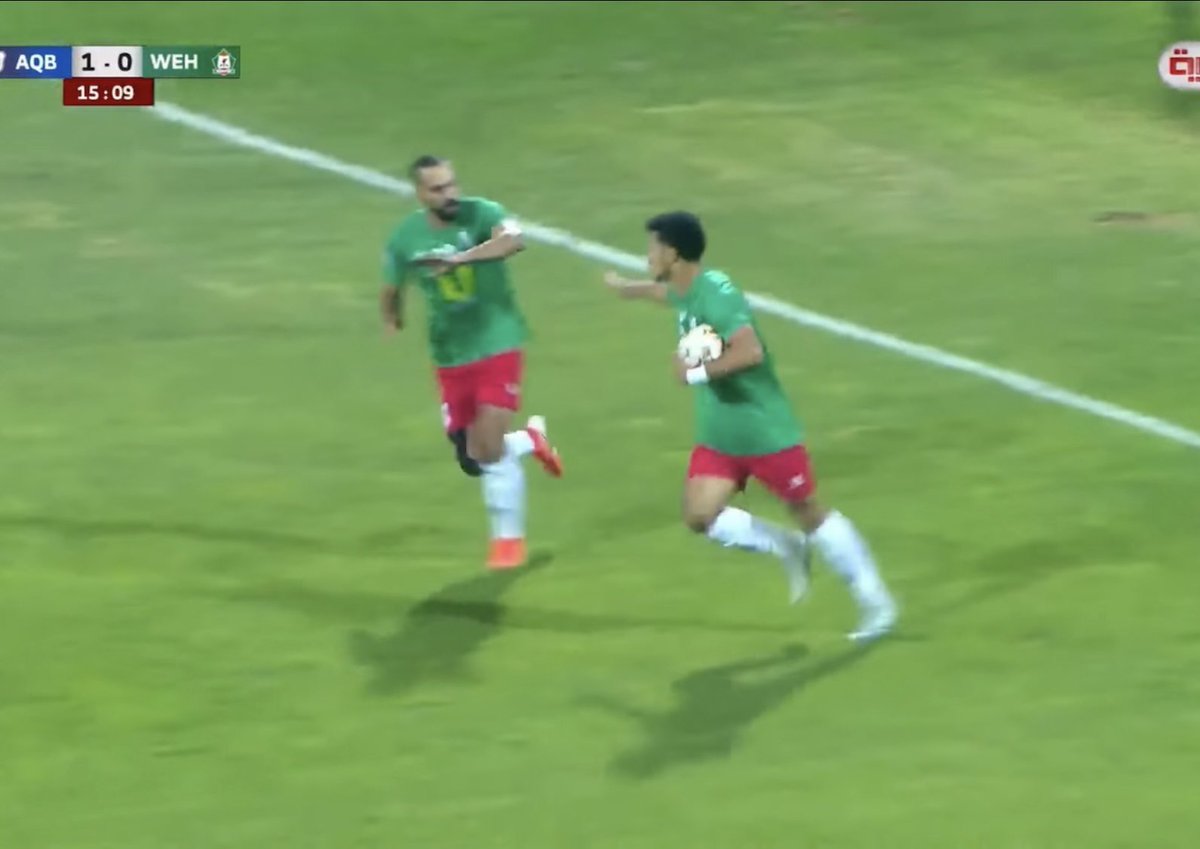 صبرة بولت ⚡️ يدارك التعادل سريعًا للمّارد من اسيست الجعيدي 
الوحدات 1
العقبة 1