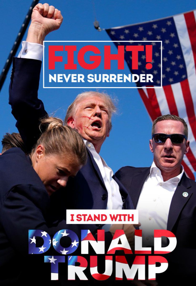 STAND WITH TRUMP, STAND TO $FIGHT

With only 8 days left until Election Day, it’s time to stand strong and keep supporting our president! Fight movement will never surrender! 
Remember to vote!
Make your voice heard! 
 
#TRUMP2024 #FIGHT #TRUMP47