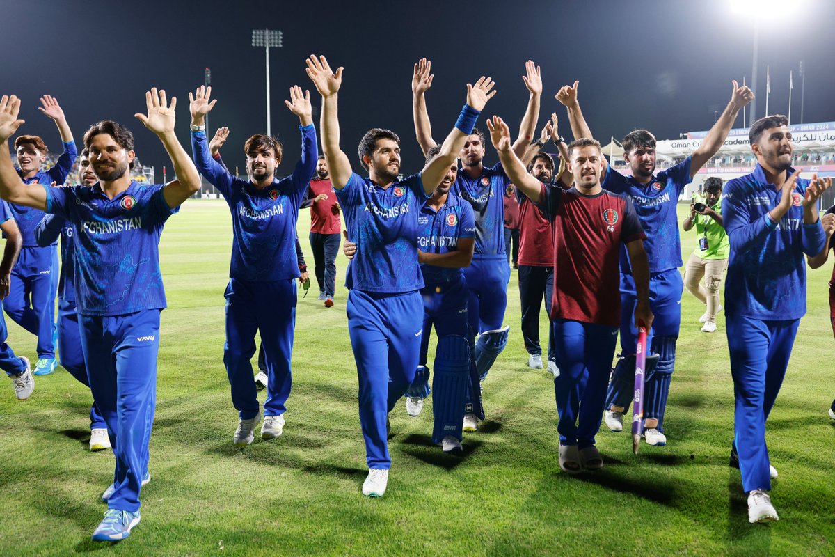 ACBofficials's tweet photo. Incredible scenes in Muscat as #AfghanAbdalyan are crowned the new Asian Champions! 🤩🏆

#AFGAvSLA | #MensT20EmergingTeamsAsiaCup https://t.co/AyI2HTlSta