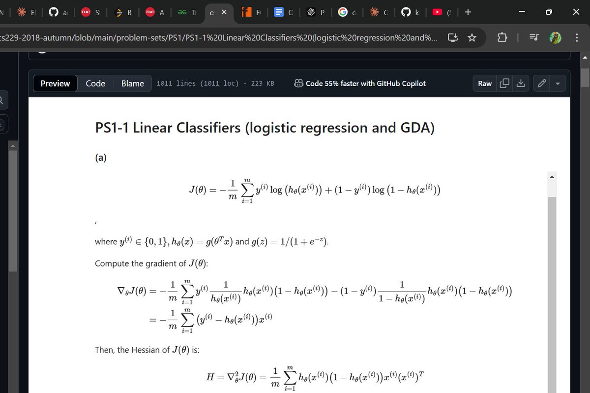 theneuralguy's tweet photo. Winter arc is here!
Day 11 of #100daysMLchallenge
1.Studied about logistic regression and newton's method
2.Solved a question on binary tree level order traversal and solved today's gfg potd
Excited to sail through this journey. #100daysofMLchallenge #100DaysOfCode https://t.co/ekEvJcANKq