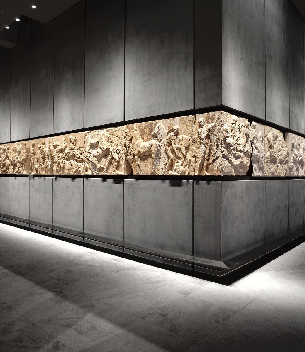 Parthenon frieze, 443 - 438 BC

New Acropolis Museum, Athens