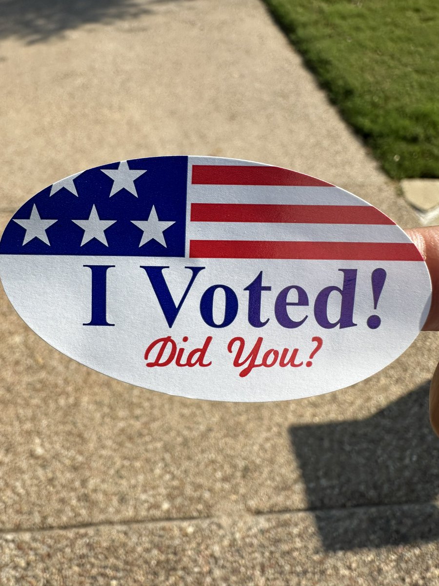 In and out with the hubby today! Get out and exercise your right.