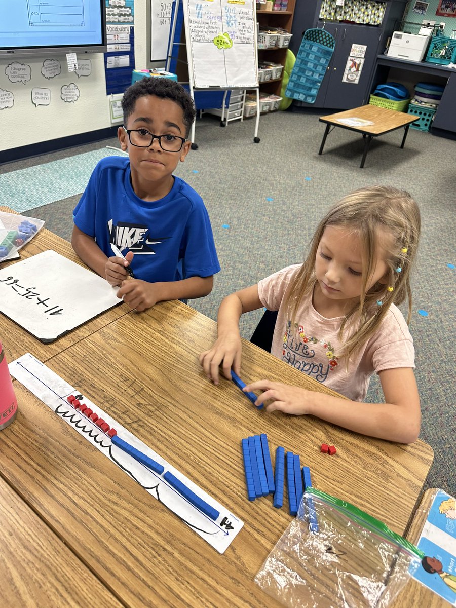 We can add 2-digit numbers on a number line #MinshewColts ❤️🐴