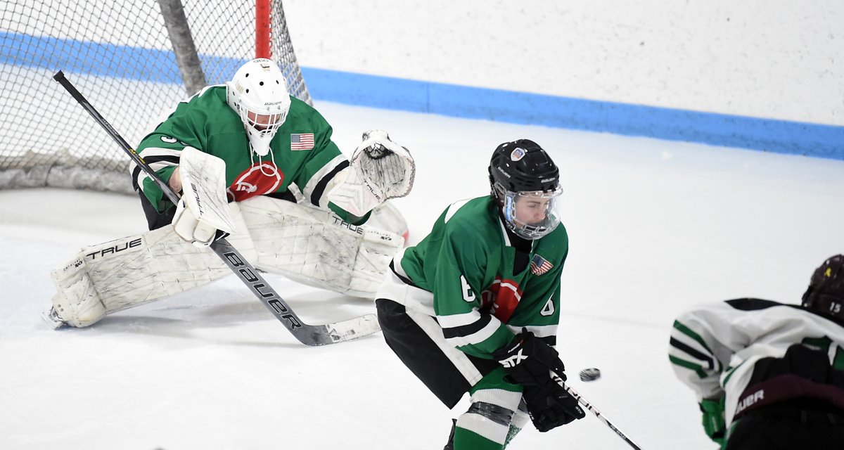 ELPuckOfficial's tweet image. Brock Cheslock @geauxroyals scored in overtime to lift TDS to a 6-5 victory over North Dakota in the 7th place game. Jackson Rudh @Cadets_hockey added two goals and Liam Fish @Denfeld_Hockey made 27 saves for TDS.
Boxscore: hselitehockey.com/stats#/163/gam…
Photos: legacyhockeyphotography.com/p426818010