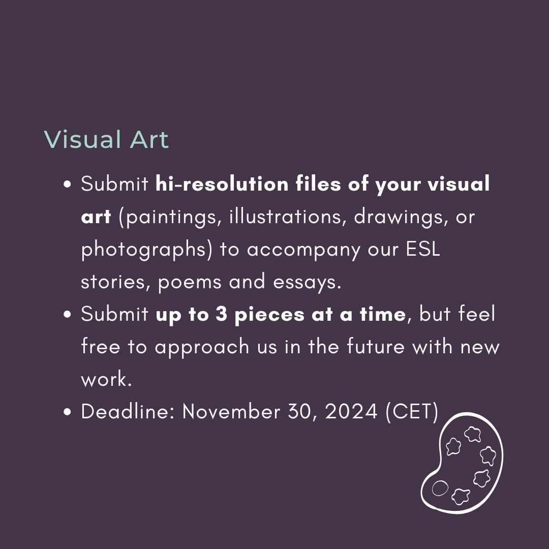 tintjournal's tweet photo. ART SUBMISSIONS FOR ISSUE SPRING '25 ARE OPEN! We are now accepting submissions to feature your artwork in our Spring '25 issue. Submissions close November 30, 2024 at midnight (CEST). Head on over to https://t.co/jPjGDIrr5c for more information and to learn how to submit. https://t.co/yjChxzjgga