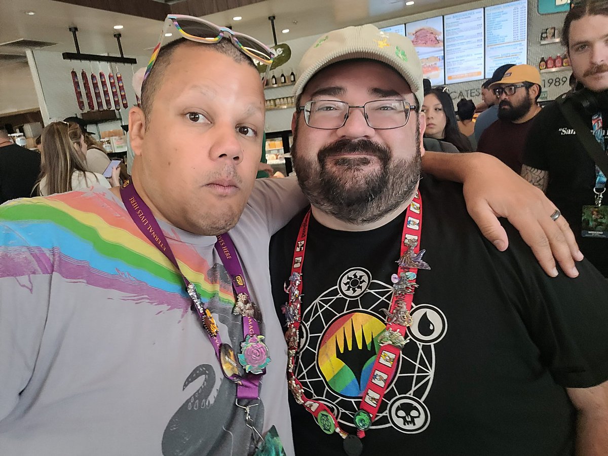 Currently lost in the bagel maze.

Would love a commander game once we find our way out.