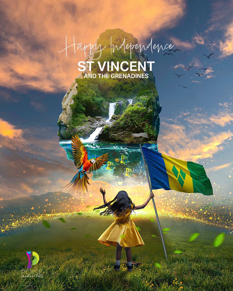 Happy 45 years of Independence to SVG, from the Poise Marketing team!💙💛💚