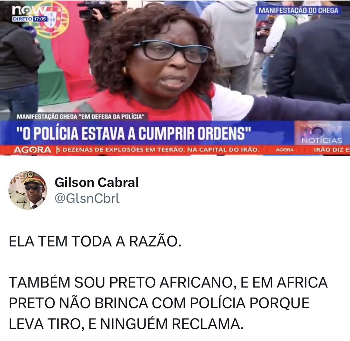 Obrigado pelo testemunho 🙌🏻
