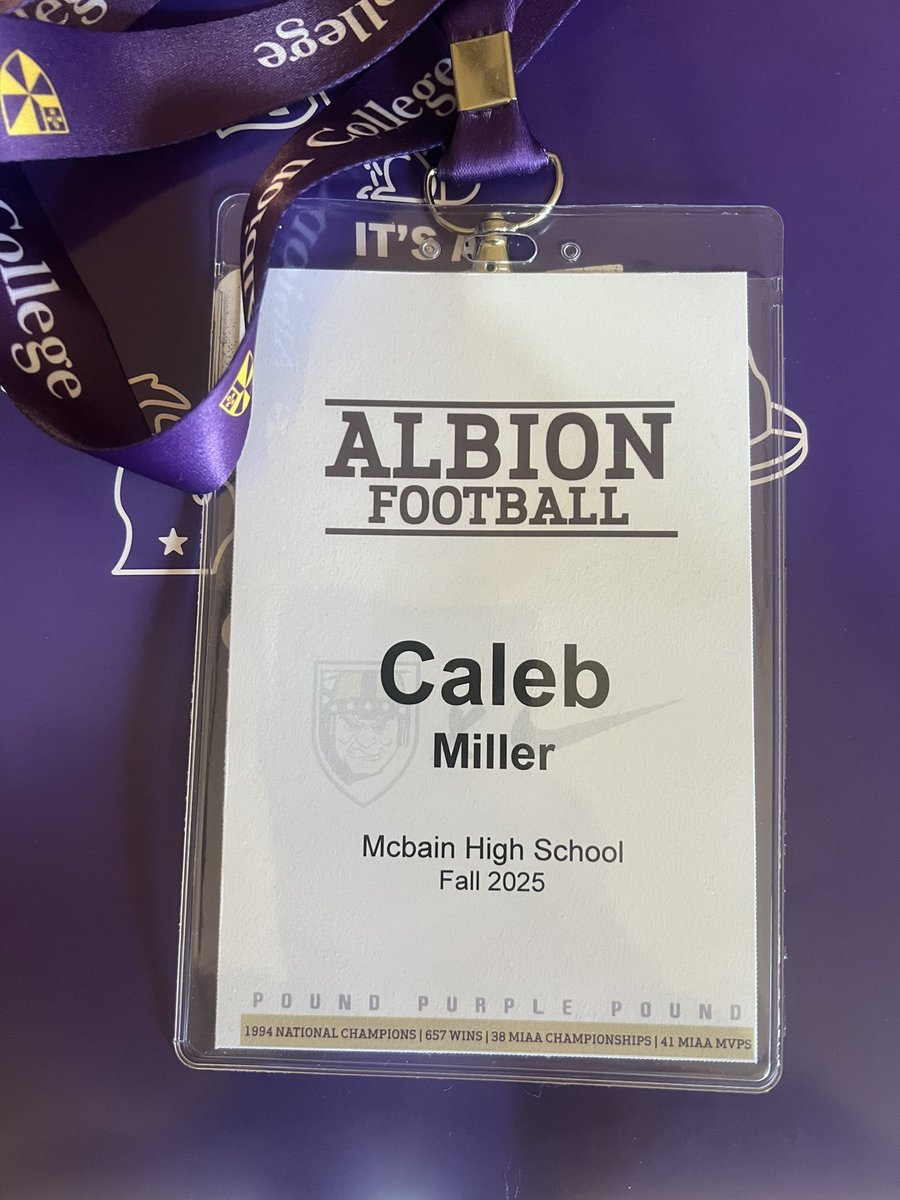 Caleb Miller (@calebm2317) on Twitter photo Had a great game day visit <a href="/AlbionFootball/">Albion Football</a> yesterday. Met amazing people and toured their amazing campus. To top it off got to see them take home a win! Thank you <a href="/stoneyrock64/">Karl Featherstone</a> and <a href="/Britrack/">Lance Coleman</a> for introducing me to everyone and <a href="/stoneyrock64/">Karl Featherstone</a> for giving me the opportunity to come Had a great game day visit <a href="/AlbionFootball/">Albion Football</a> yesterday. Met amazing people and toured their amazing campus. To top it off got to see them take home a win! Thank you <a href="/stoneyrock64/">Karl Featherstone</a> and <a href="/Britrack/">Lance Coleman</a> for introducing me to everyone and <a href="/stoneyrock64/">Karl Featherstone</a> for giving me the opportunity to come