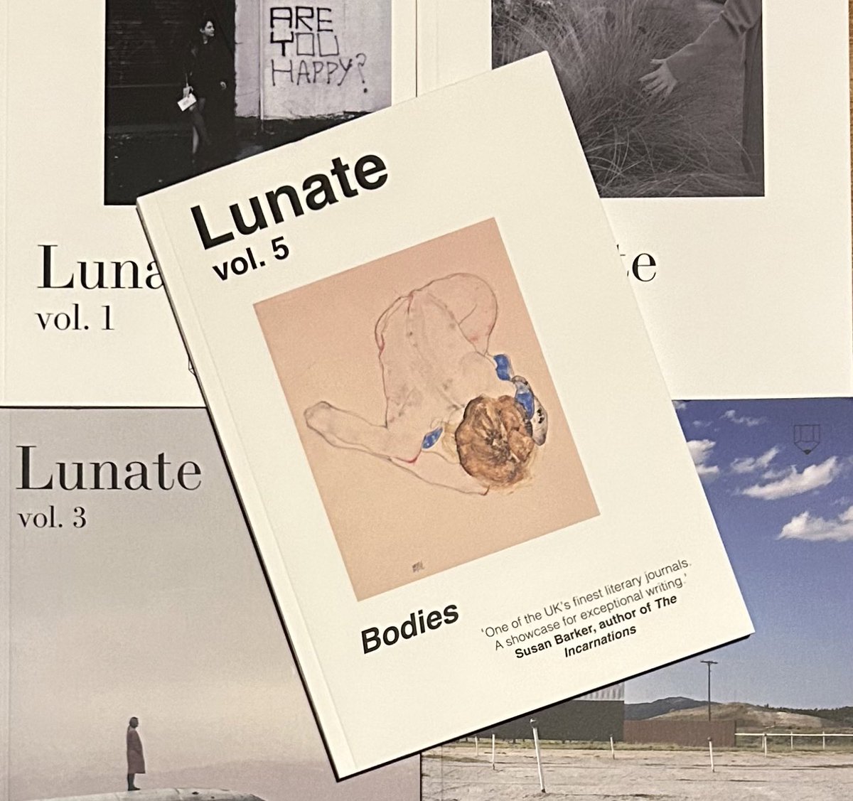 …and BODIES makes 5. Thrilled to get hold of a copy of the latest volume of LUNATE journal. Always featuring the best of the best, this edition contains new work from <a href="/heidipearljames/">Heidi James</a>, Lara Williams, @Ninonette, <a href="/Han_Smiff/">HAN SMITH</a> and <a href="/JamiePCameron/">Jamie Cameron</a>.