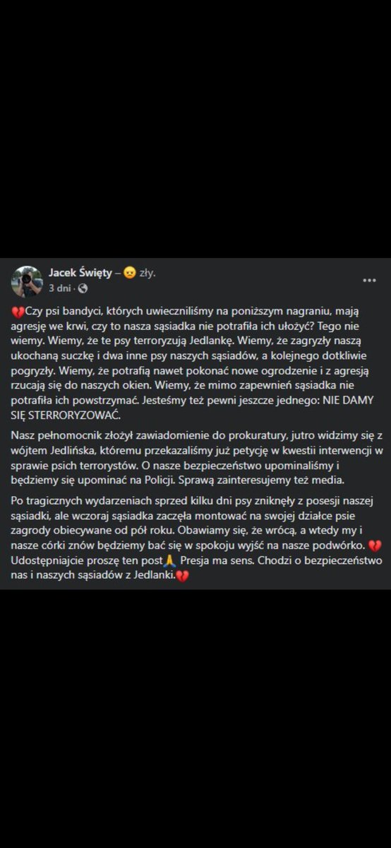 InfoNiusy's tweet photo. Jest cichy październikowy wieczór, kiedy rodzina z 2 dzieci słyszy dobiegające z dworu skowytanie psa. Podchodzą do drzwi tarasowych i zauważają 3 amstaffy rozszarpujące żywcem małego maltańczyka. Następnie psy podbiegają do okien i próbują wtargnąć do środka #poland #dog #uwaga https://t.co/8IzKK82coR