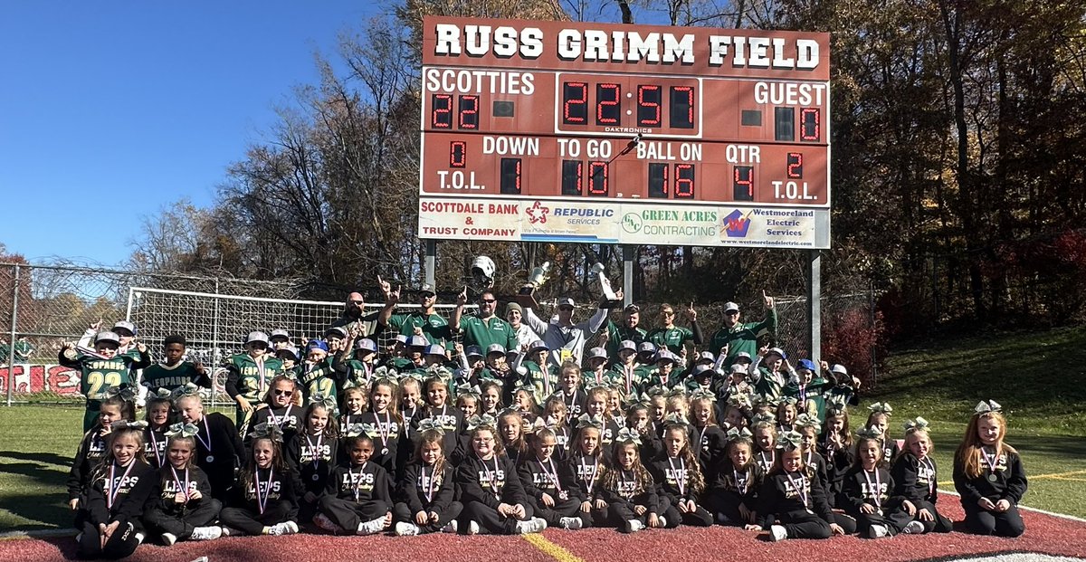 Congratulations to the Rostraver Leopards!
2024 Back-to-Back undefeated Super Bowl Champions!! ✌️