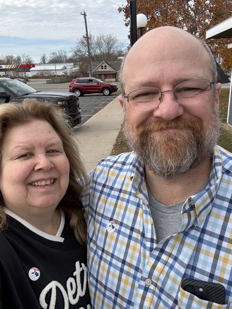 lafernstrum's tweet photo. What else do you do on your 34th anniversary? You vote! https://t.co/fgHiJnpJHA