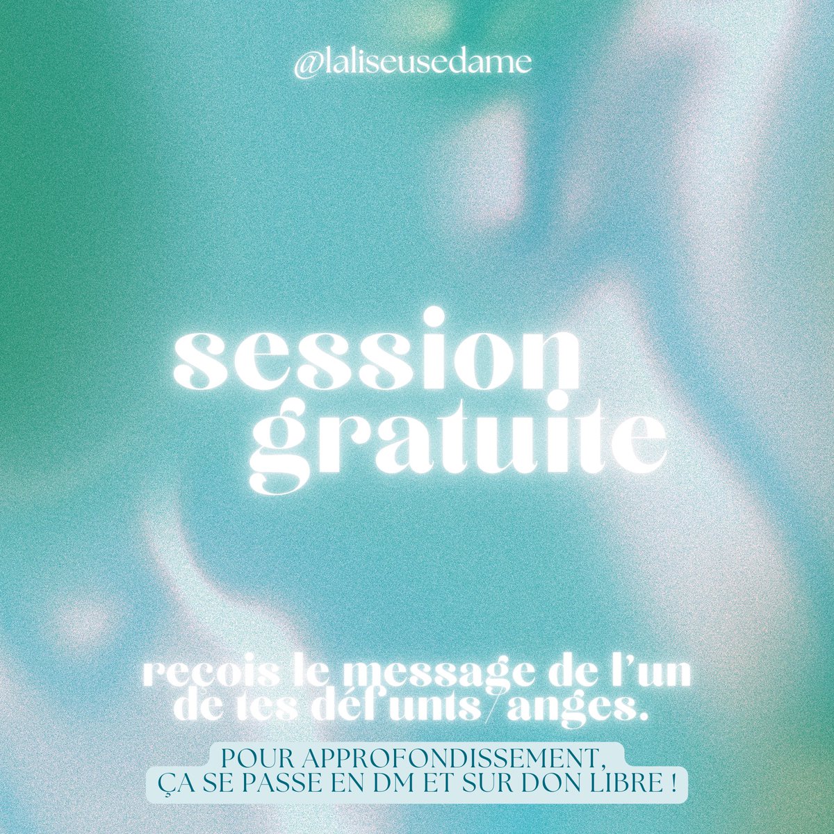 laliseusedame's tweet photo. 🦚 𝐒𝐄𝐒𝐒𝐈𝐎𝐍 𝐆𝐑����𝐓𝐔𝐈𝐓𝐄, 

       reçois le message d’un.e défunt.e 
       de ton choix.🪽

       • rt + follow.
       • ton p’tit prénom + prénom de l’ange 
          dont tu souhaites un message. 
       • sélection au ressenti. 
       • politesse exigée. ✨ https://t.co/yFNTKIvZtA