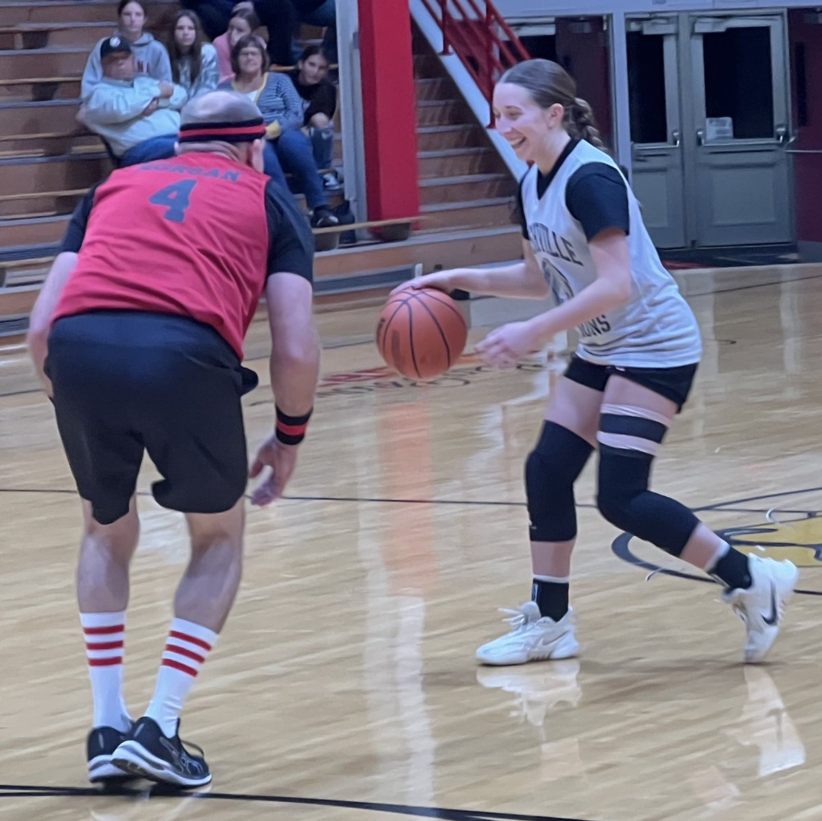 RCHSLadyLions's tweet photo. Lady Lion Basketball: Red &amp; Black Scrimmage last night at Memorial Gym.  Fans enjoyed the end of the night for the Daddy &amp; Senior Daughter game! https://t.co/eoXDesXdlP