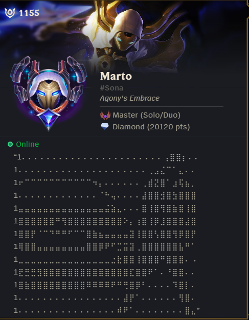 LolMarto's tweet photo. nah you can't tell me this isn't the hardest profile of all time? https://t.co/VWSp1vn7Zh
