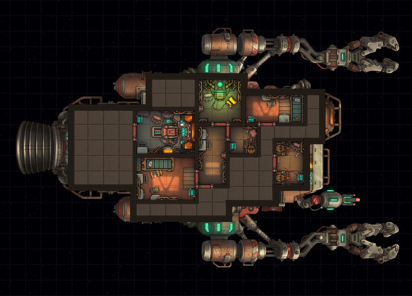 Here's a little preview of our ship builder. We've been working on creating modular rooms so you'll be able to customise and upgrade your starships as the campaign progresses.