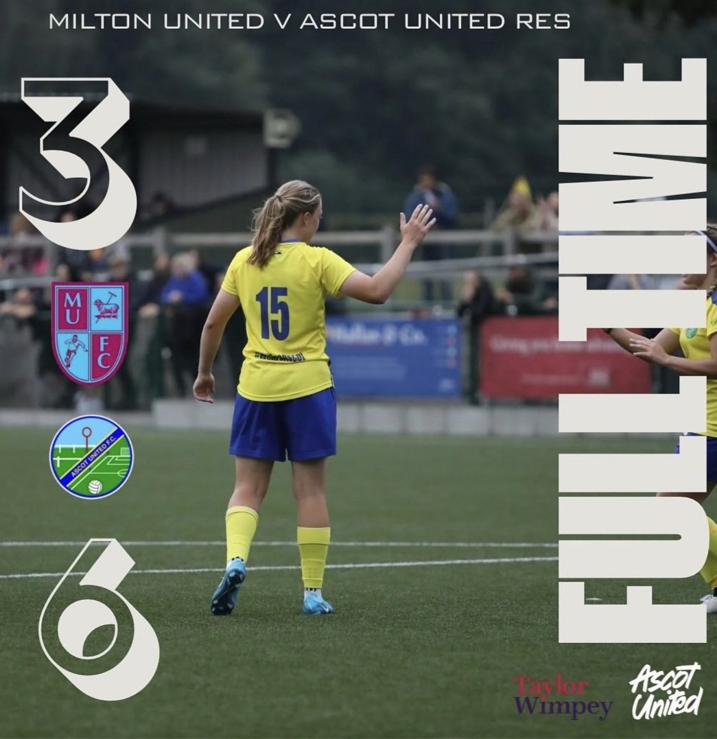 It's 5 wins on the bounce for the reserves following todays 6-3 win against Milton United.

📈 The #Yellas are sitting second in the League, 5 points behind the leaders with two games in hand

⚽️ Goalscorers
Jones 2, Couzens, Wright, Ward &amp; Keren Benduka

#WeAreAscot