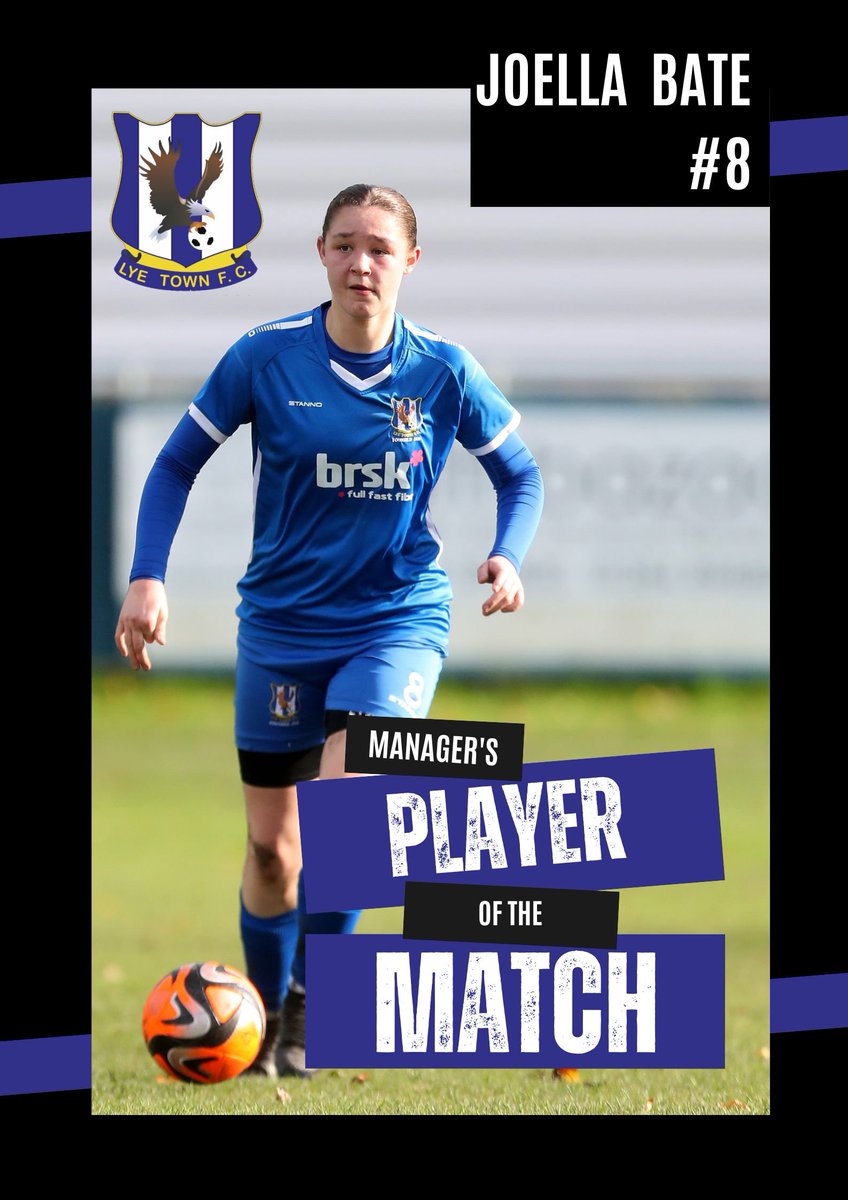 LyeTownWomenFC's tweet photo. Today's Manager's Player of the Match was shared between Brit Lote and Joella Bate.

#uptheflyers https://t.co/ByDZ01Zy1a