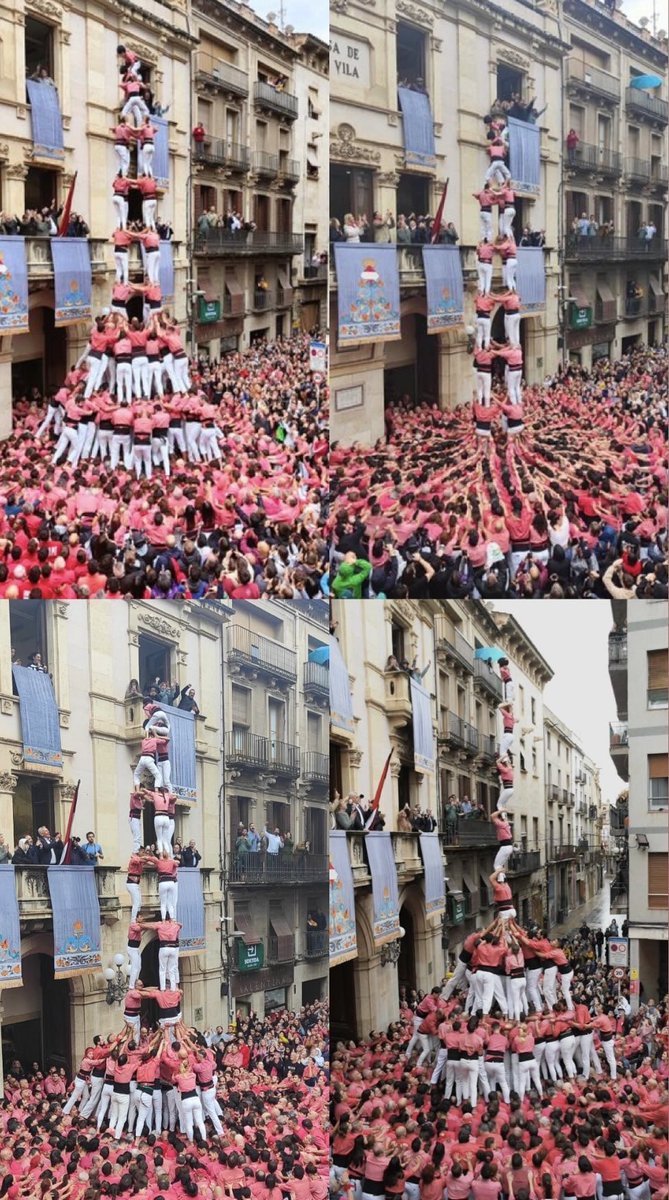 laaaura_5's tweet image. Tres castells i el pilar 🩷🙌🏽✨ #castells