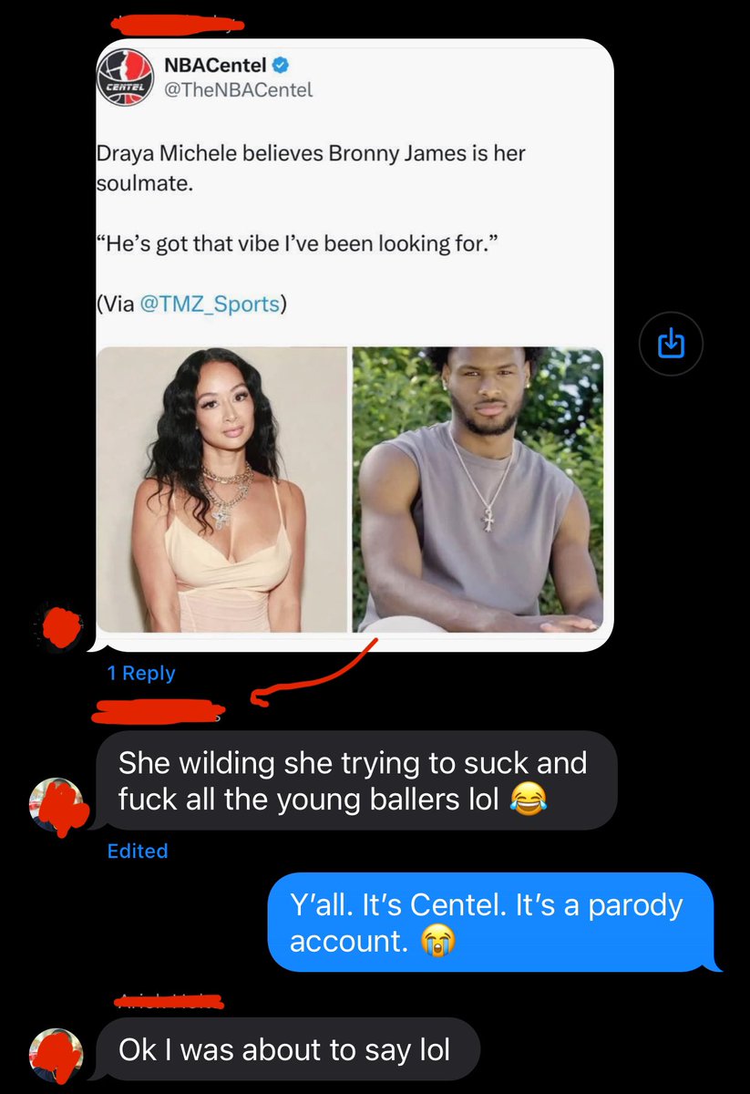 CalebIsCalling's tweet photo. @TheNBACentel @ESPMNBA Yesterday in my group chat.

Y’all are getting too powerful now. 😂 https://t.co/V51g8TMbjz