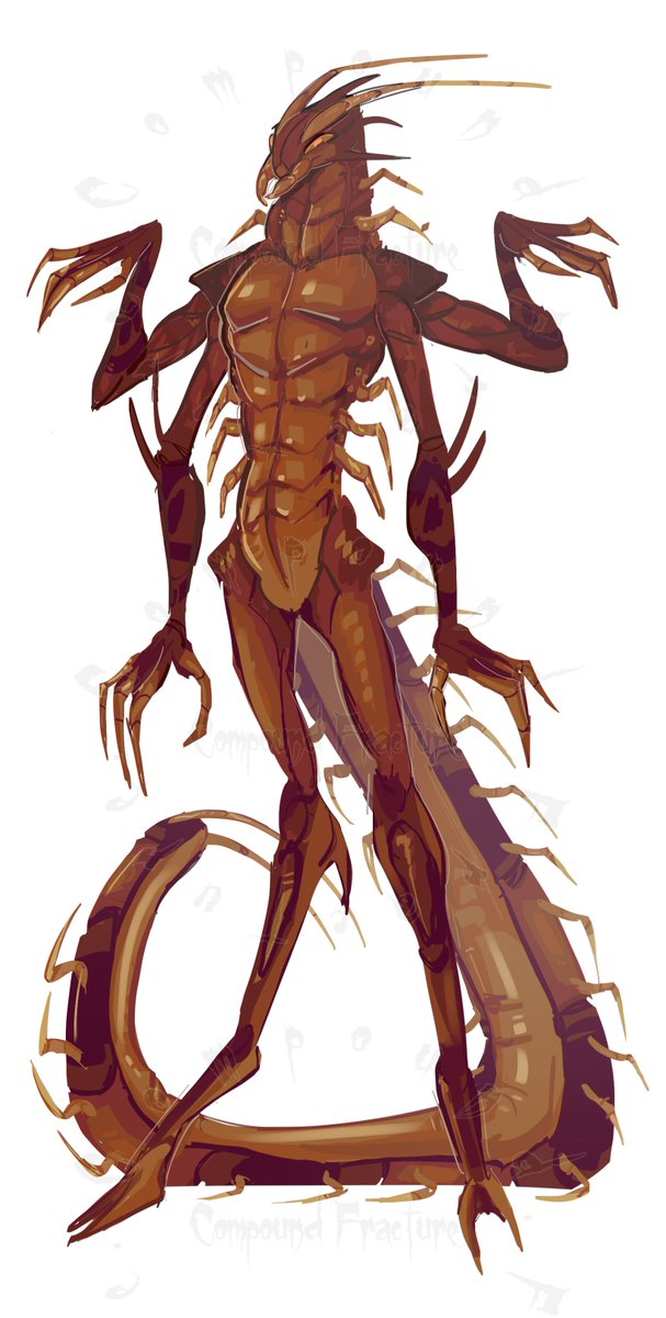 C_FRACTURE's tweet image. Indomitable - she/her 
Cool centipede lady for my stories.

Tags:
#bug #bugoc #anthro #furry #myoc #ocart #oc #centipede