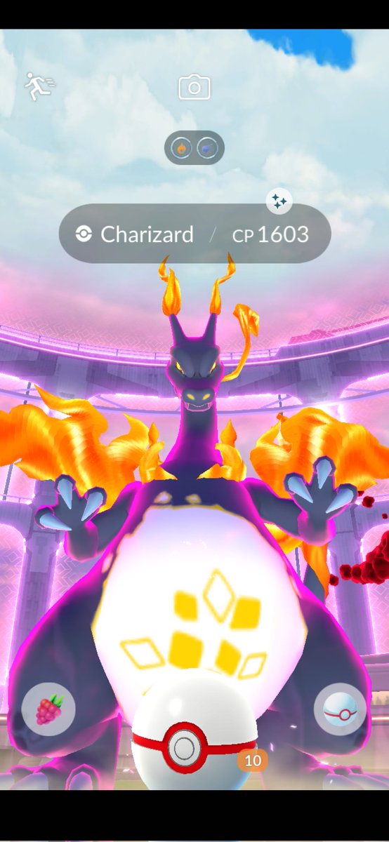 Day 2 of Gmax raids. Another day of success. I love our community 🥹

#Pokemon #PokemonGo #ShinyPokemon #Gigantamax #Charizard