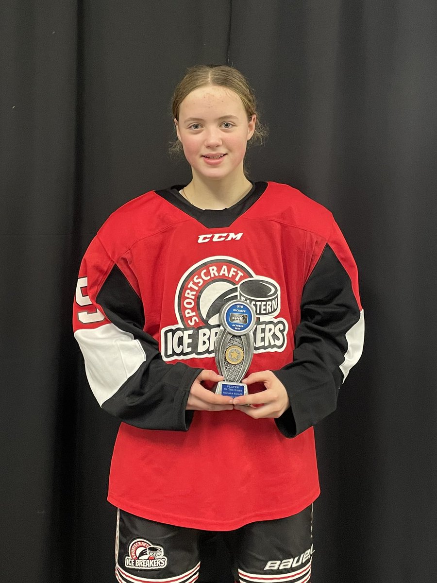 U18AAAEIB's tweet photo. Athena Wilson was POG for the Ice Breakers in today’s gold medal win over the Western Warriors https://t.co/U1DjJd8JOo