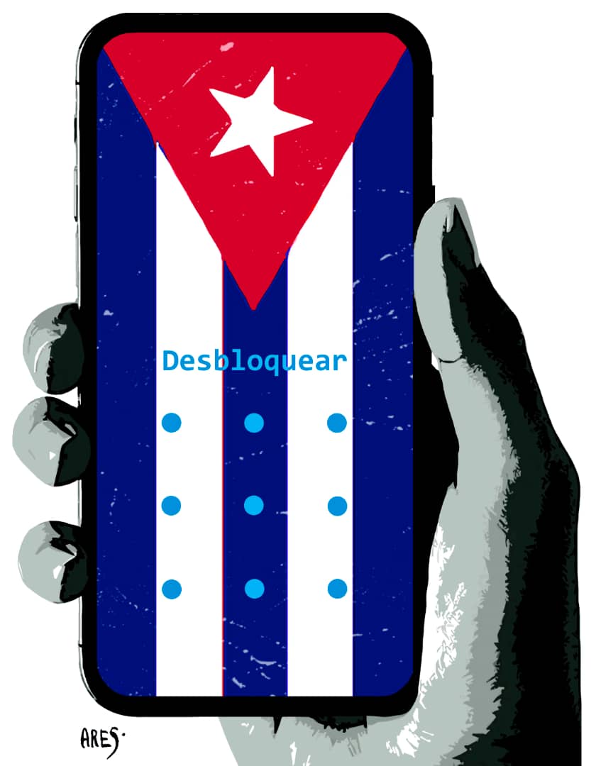 NRGlezACN_Cuba's tweet image. Una imagen que lo dice todo, clarito, clarito 📣:

👉En lenguaje digital: Estados Unidos desbloquea a Cuba

👉Y en lenguaje popular cubano: #TumbaElBloqueo