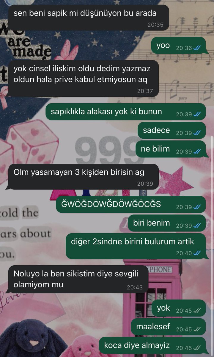 sanane68586705's tweet photo. arkadaslar benim hic cinsel iliskim olmadi karsi degilim ama karsimdaki insanin da yasamasini istemem bi cocukla tanistim konusurken daha once boyle bise yasadigini soyledi sonra ghostladim simdi yine yazmis sakaya vurmaya calistim ama salak gibi mi duruyorum acaba??? https://t.co/5mQAyvzBE9
