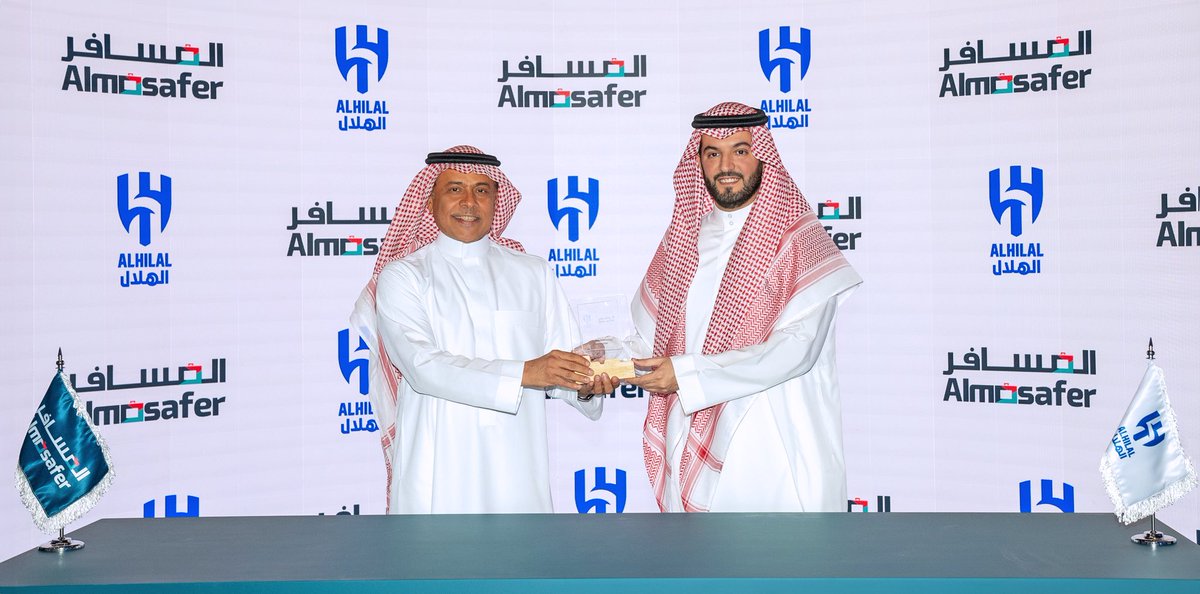 المسافر شريك السفر لنادي الهلال السعودي 💙

بطموح ممتد، تم توقيع عقد شراكة مع نادي الهلال السعودي ويأتي ذلك استكمالاً لرحلة نجاحاتنا. 

#رحال_ياهلال 
<a href="/Alhilal_FC/">نادي الهلال السعودي</a>