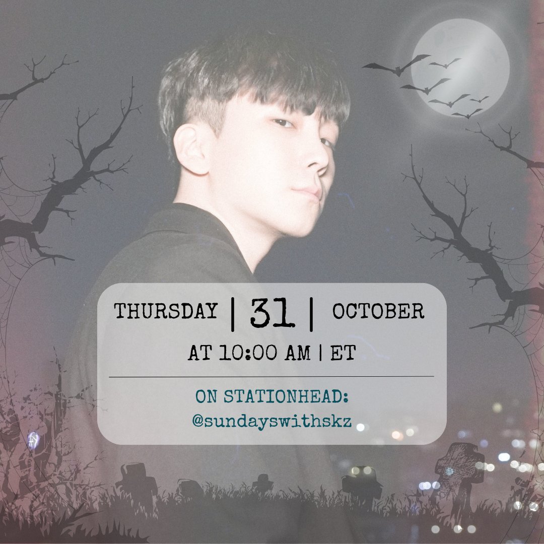 spaceforwh3n's tweet photo. 🎃Halloween Streaming collab on @STATIONHEAD coming up this week!
@spaceforwh3n will co-host on:
📻October 31 | 10:00 AM ET
🔗: https://t.co/ajfhWb8cnQ
#TrickOrStream #wh3n
#WH3N https://t.co/Njbbizwciq