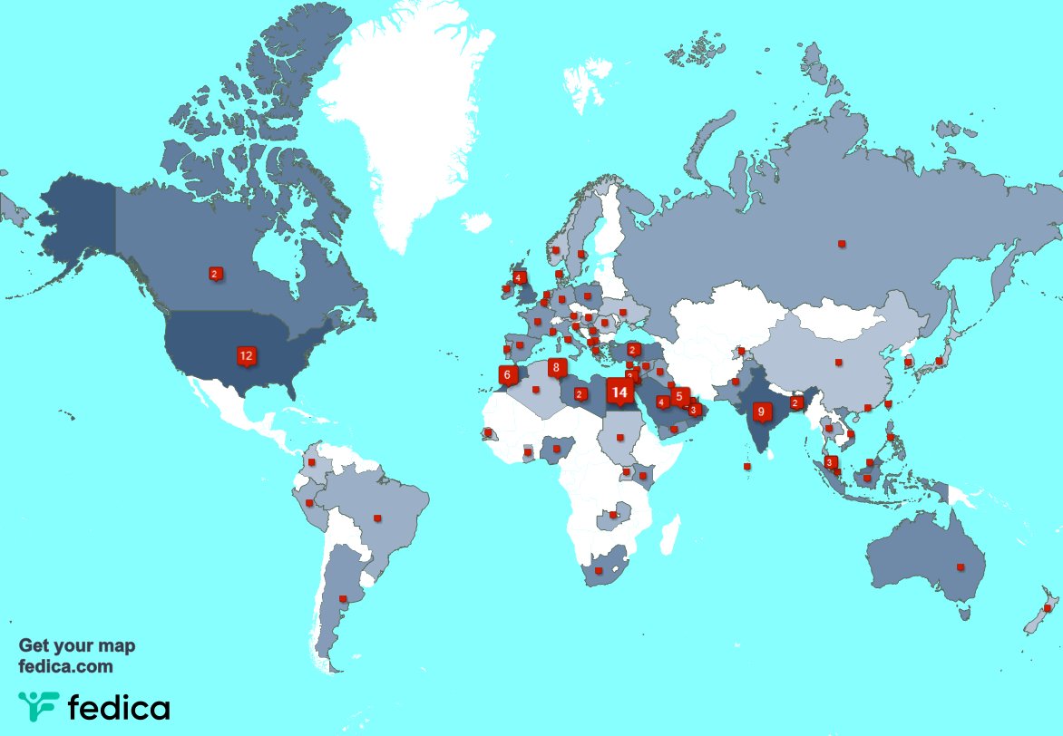 I have 2 new followers from USA last week. See fedica.com/!MohGalal88