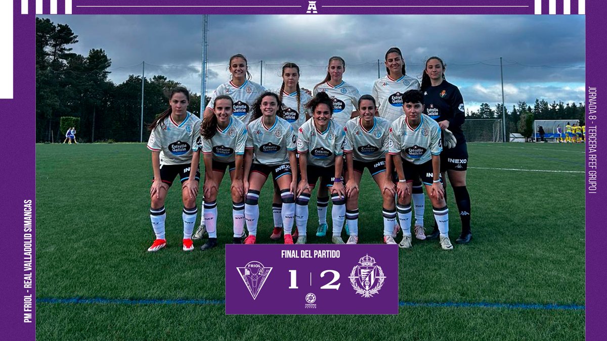 ¡FINAL!

El #RVSimancas remonta y se lleva los puntos en su visita al <a href="/pmfriol/">PMFRIOL</a> 💜

#pucela