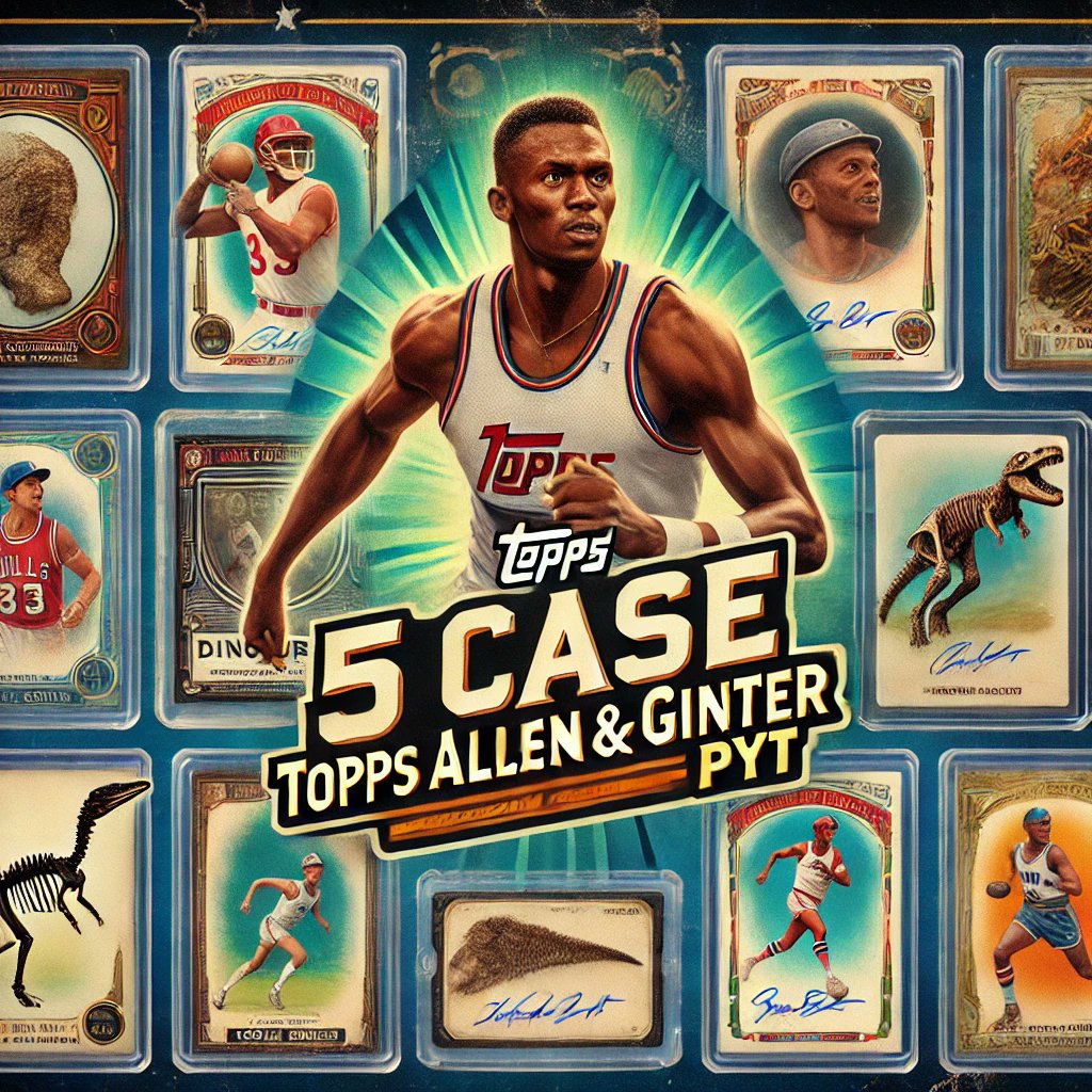 CobiesCards's tweet image. This is the promotional image that ChatGPT gave me. I had to see and now so do you.  My fave is the dino auto.