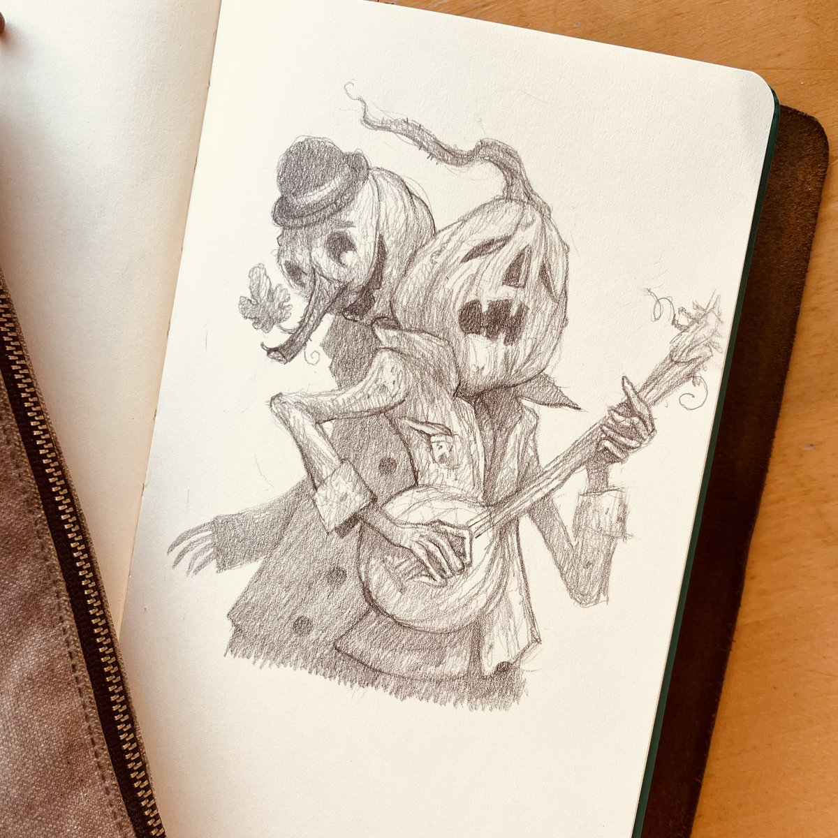 Halloween Chorus for todays #sundaysketch #sketchbook #sketch #halloween #kidlitart #illustration