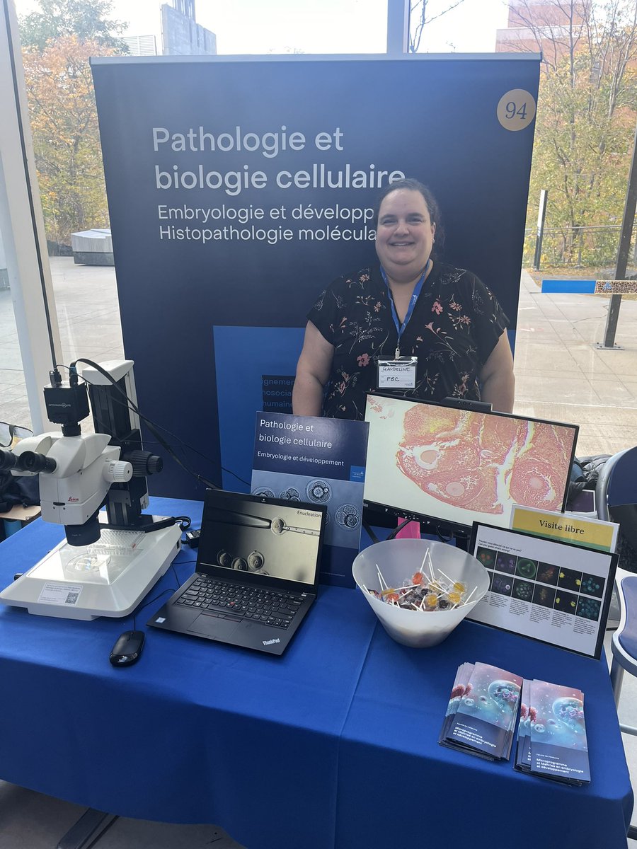 gregfitzharris's tweet image. Journée portes ouvertes à l'udem @UMontreal @med_umontreal. Gaudeline expliquant le programme de maîtrise en Embryologie. pathologie.umontreal.ca/etudes/cycles-…