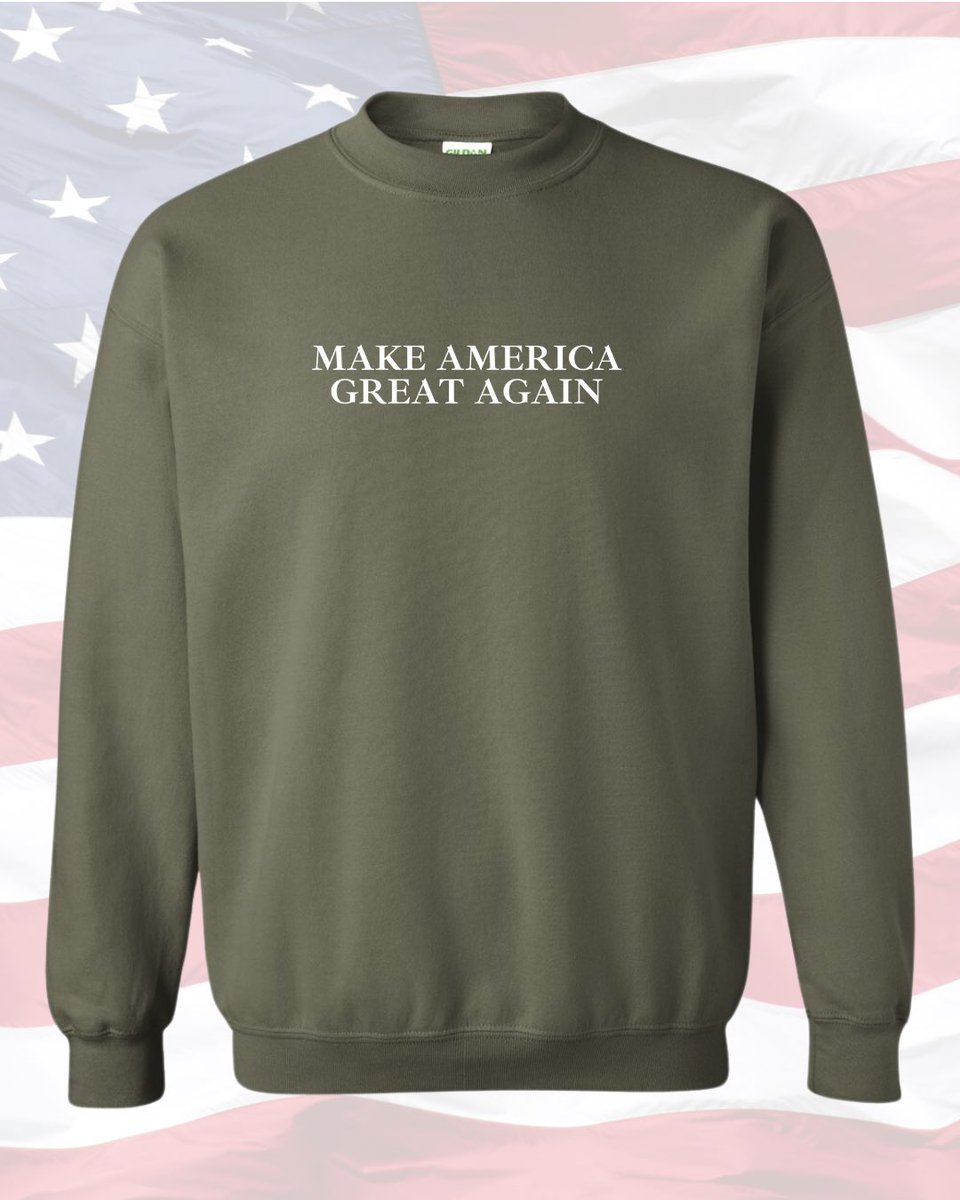 cleopatramargot's tweet photo. Unisex MAGA Crewneck Sweatshirts

ORDER HERE: https://t.co/R0KiVJqG0t 

"We will make America strong again. We will make America safe again. And we will make America great again, greater than ever before." 

- Donald Trump

#MAGA #MakeAmericaGreatAgain #Vote2024 @realDonaldTrump https://t.co/P601kVWntZ