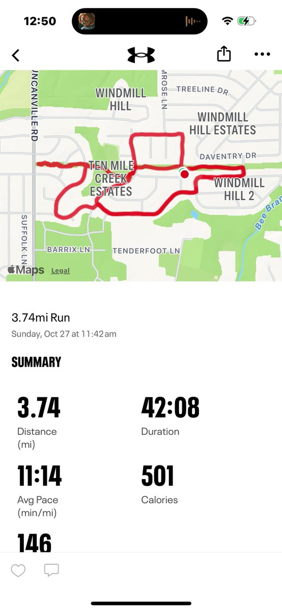 CHaggerty1406's tweet image. Sunday jog nothing to hard 🐾@CarterFbRecruit