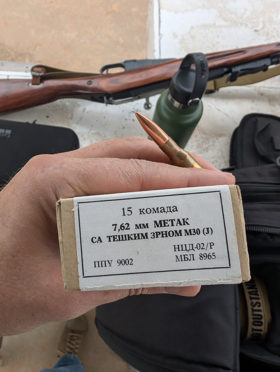 josefius's tweet photo. I brought out the #russian #mosin #ww2 #surplus #rifle dated 1942 with #surplus 7.62x54r #serbian #ammo at the local #riflerange with a good buddy today. https://t.co/7mJF2Cty70