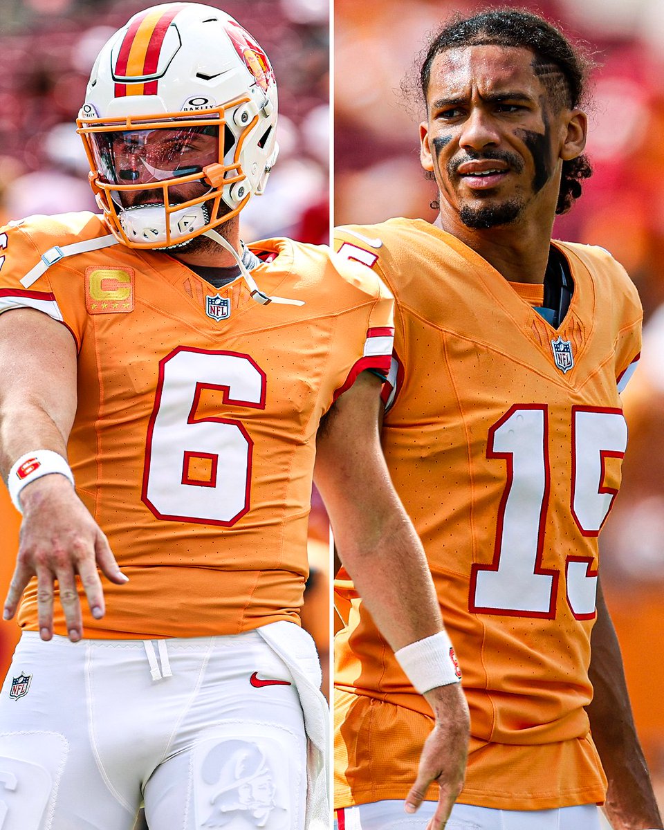 SportsCenter's tweet photo. The Bucs' creamsicle jerseys always deliver 🔥 https://t.co/j1LkEs7KD7