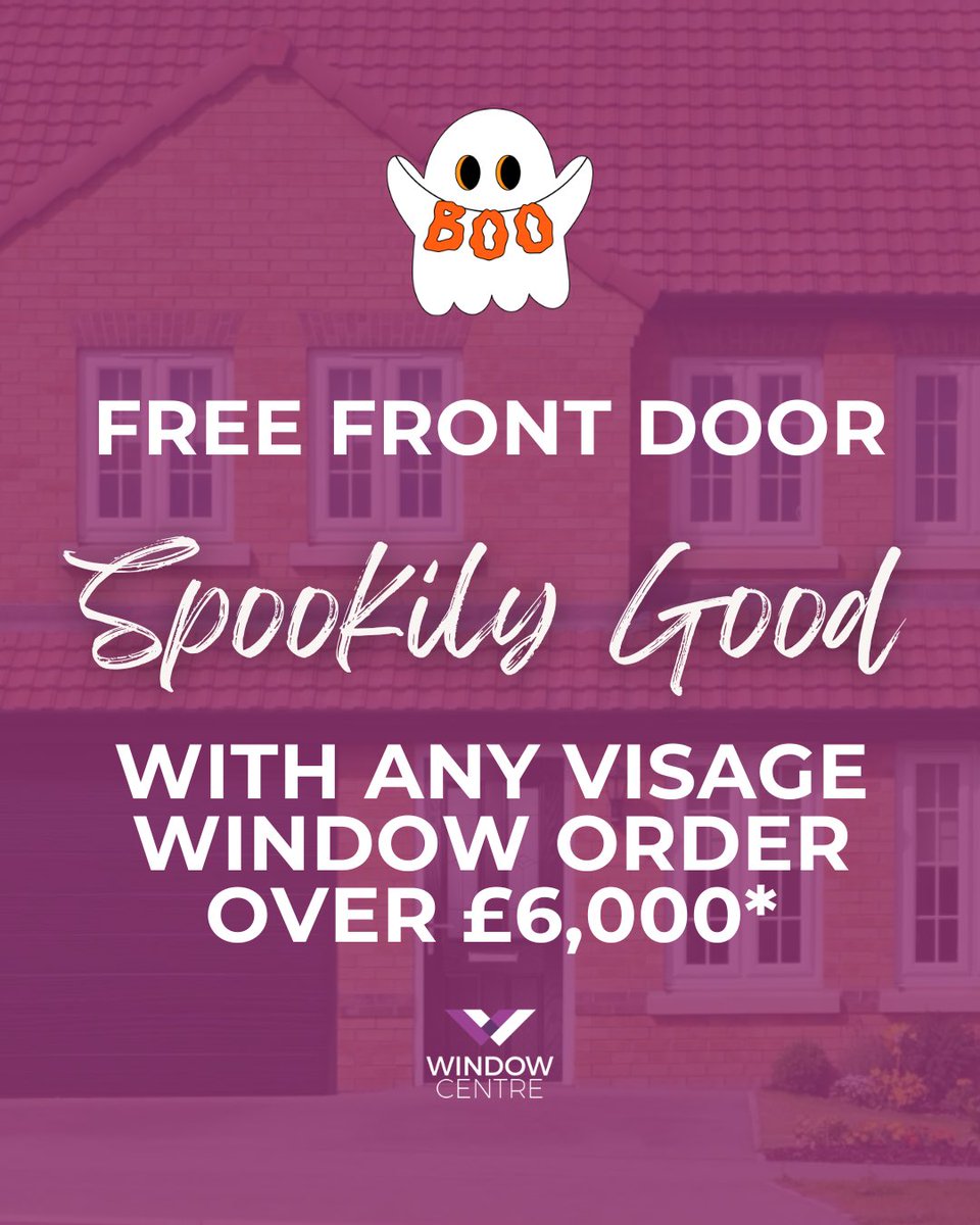 Our Spookily Good👻 offer this month sees customers receive a free front door with any <a href="/VisageOnline/">Visage</a> Window order that’s over £6,000.🚪

Contact us to find out more! 🏡

#Windows #doors #conservatories #orangeries #home #homerenovation #familybusiness #homereno 

*T&amp;Cs apply