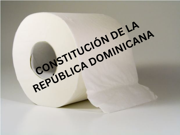 Fremy31's tweet photo. @luisabinader Ahorita cuando otro partido sea mayoría en el congreso, le harán otra modificación, lamentablemente la constitución Dominicana es un papel de baño, que todos los políticos se limpian el trasero cuando le dan gana de ir al inodoro que es RD. https://t.co/y6XrqX87Yi