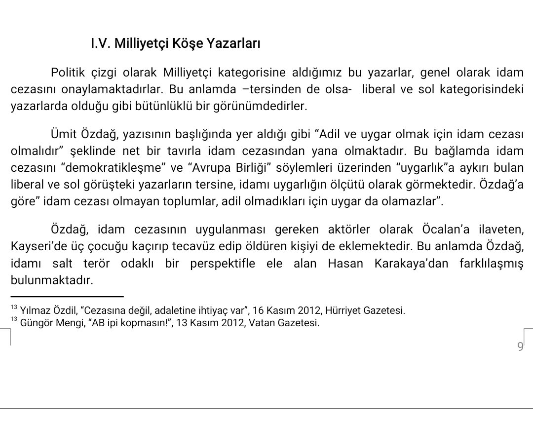 Metin___AKMAN's tweet photo. 2012 yılında Isparta Süleyman Demirel üniversitesinde yapılan 
İDAM CEZASINA İLİŞKİN ULUSAL BASINDA ÇIKAN KÖŞE YAZILARININ
 İÇERİK ANALİZİ adlı araştırma da genel başkanımızın fikirleri dün neyse bugün de aynı...
@umitozdag 
@zaferpartisi 
@ZaferPartisi06 https://t.co/5mBISIpZYM