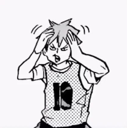 me encanta cuando hinata imita a kageyama y se aplasta el cabello