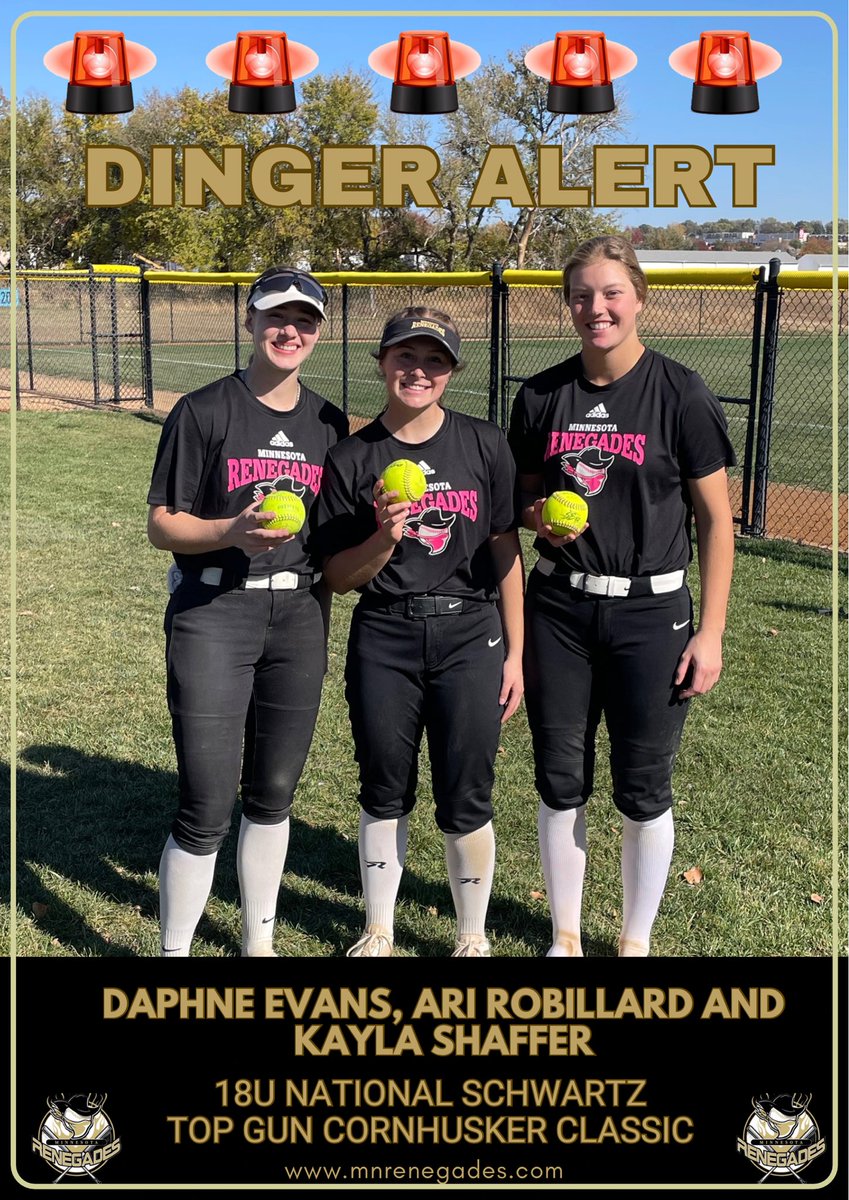Minnesota Renegades 18U National (@18umnrenegades) on Twitter photo Game #6 Top Gun Cornhusker Classic: The Rennies LOSE to Softball Club of Iowa 18U Black 8-4. However, they still had 💪🏻 at the plate. Three 💣s in the game! <a href="/DaphneEvans25/">Daphne Evans</a> <a href="/2025_Arianna/">2025_AriannaR</a> <a href="/kaylaShaffer25/">KaylaShaffer2025</a> <a href="/MNRenegadesSB/">Minnesota Renegades</a> Game #6 Top Gun Cornhusker Classic: The Rennies LOSE to Softball Club of Iowa 18U Black 8-4. However, they still had 💪🏻 at the plate. Three 💣s in the game! <a href="/DaphneEvans25/">Daphne Evans</a> <a href="/2025_Arianna/">2025_AriannaR</a> <a href="/kaylaShaffer25/">KaylaShaffer2025</a> <a href="/MNRenegadesSB/">Minnesota Renegades</a>